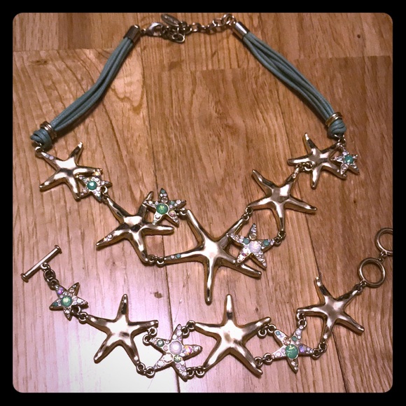 St. Thomas Starfish Necklace and Bracelet - Picture 1 of 5